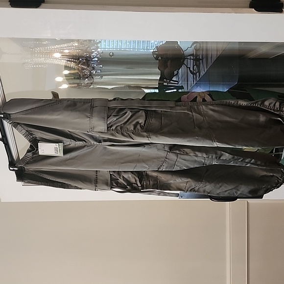H&M Grey Green Cargo Pants SZ16 - Picture 6 of 7